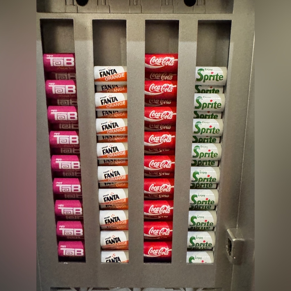 Vintage Coca Cola Mini Vending Machine 1996 Vendo Musical Bank Lights Retro - Picture 5 of 7